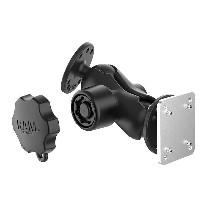 RAM Drill Dashboard Mount with Backing Plate Kit 1.5" Ball