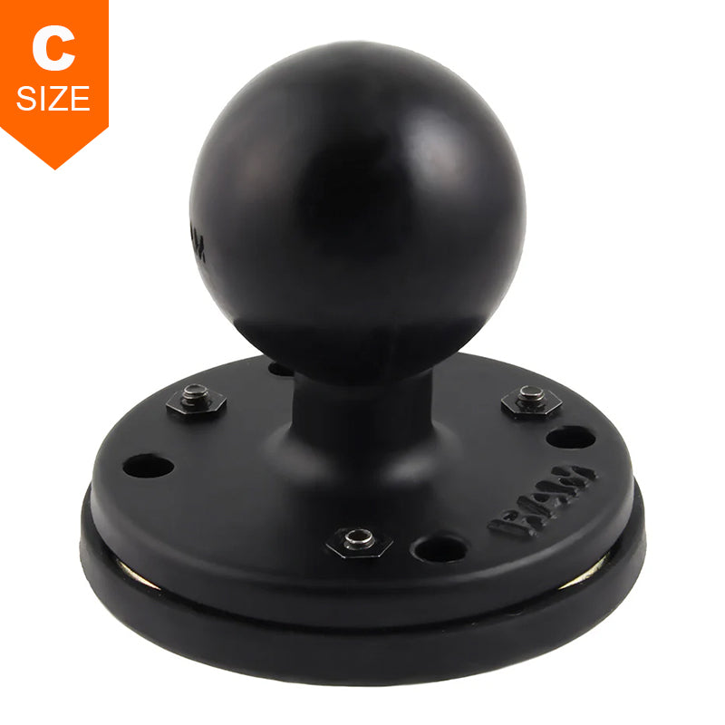 RAM 63mm Triple Magnetic Round Base 1.5" Ball