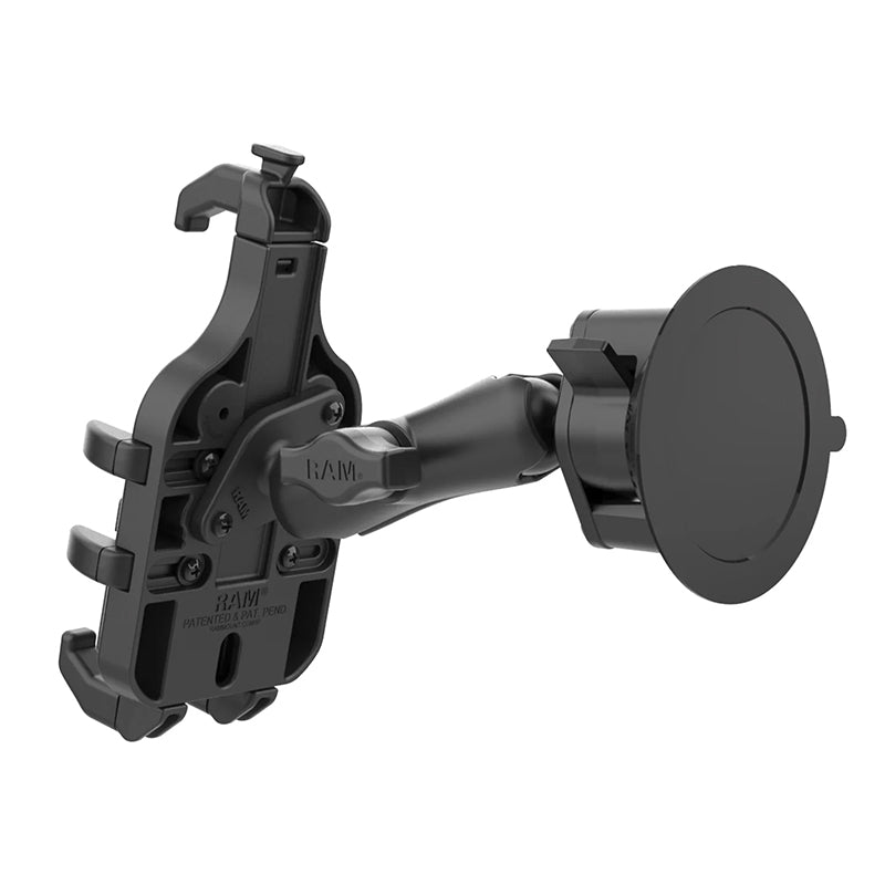 RAM Twist-Lock Suction Cup Medium Arm Quick Grip Pro Phone Kit 1" Ball