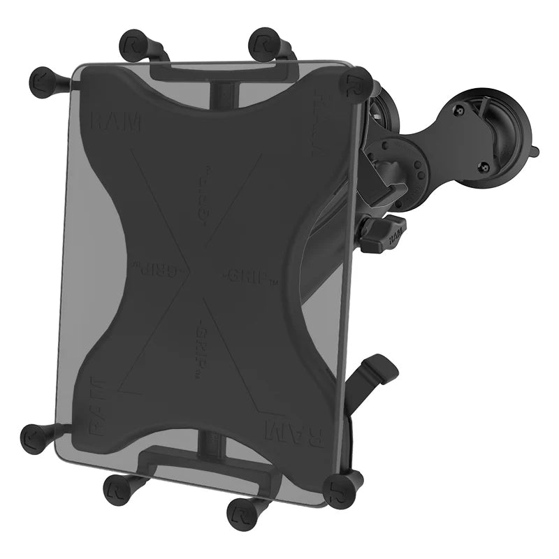 RAM Twist-Lock Dual Suction Cup X-Grip Universal 9"-11" Tablet Kit 1" Ball