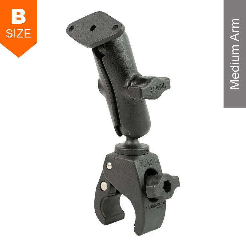 RAM Small Tough-Claw Diamond Base Mount Kit 1" Ball