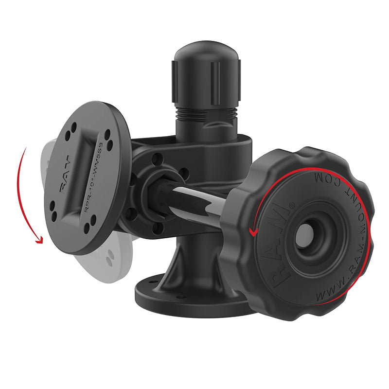 RAM Swivel & Tilt 4-Hole AMPS Surface Mount