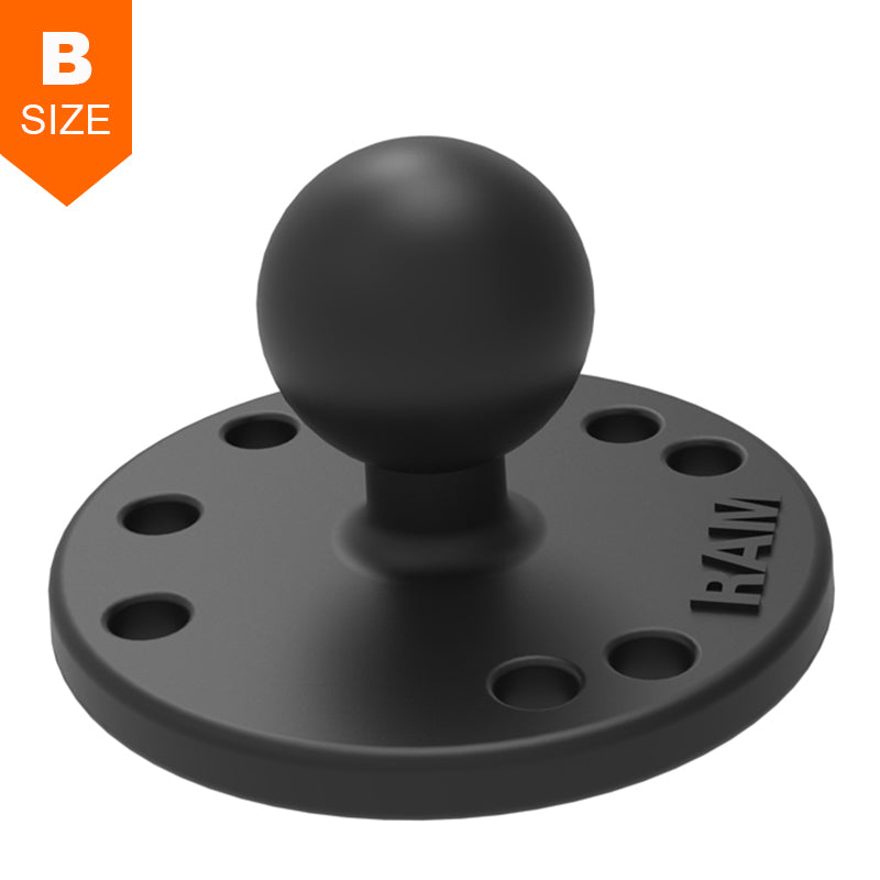 RAM 63mm Round Base 1" Ball