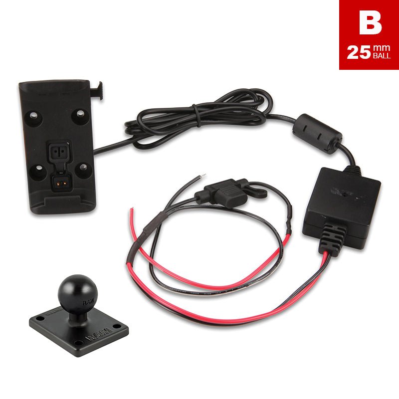 PROMOUNT-Garmin zumo 340 350 390 395 Motorcycle GPS Mount & Power Cable Kit-010-11843-00-01-347