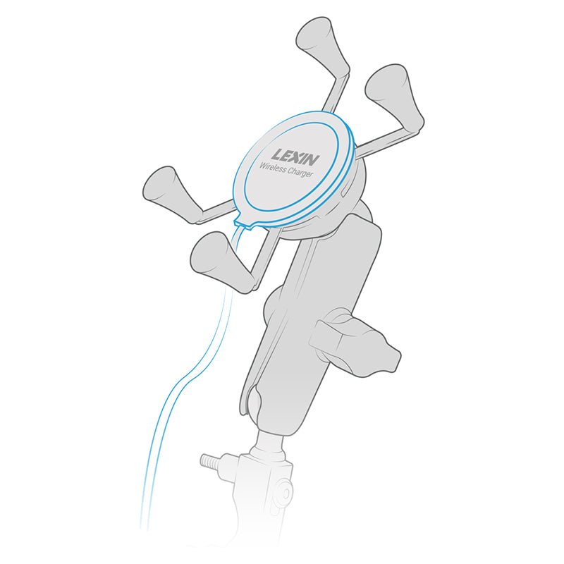 PROMOUNT - Lexin WPC - QI Wireless Charger Upgrade for RAM X - Grip - LXWPC00001