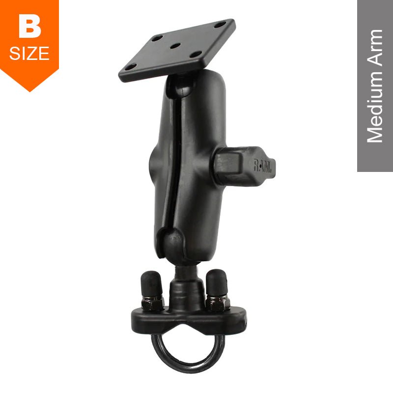 PROMOUNT-RAM 13mm-32mm U-Bolt Handlebar Rail AMPS Mount Kit 1" Ball-RAM-B-184U
