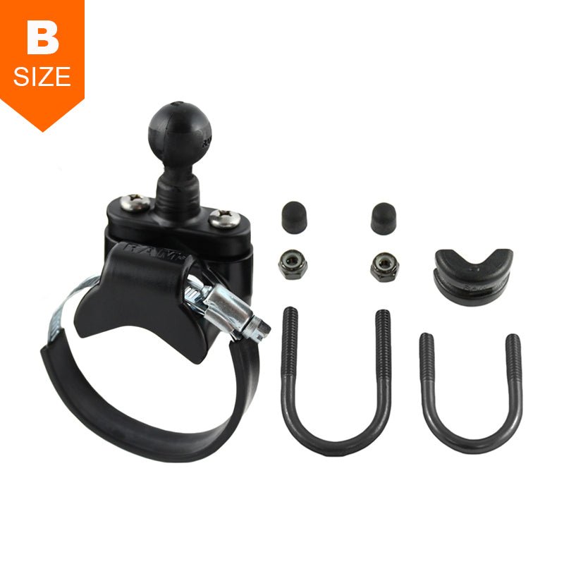 PROMOUNT - RAM 13mm - 80mm ATV U - Bolt/Strap Handlebar & Rail Base 1" Ball - RAM - B - 231Z - 2U