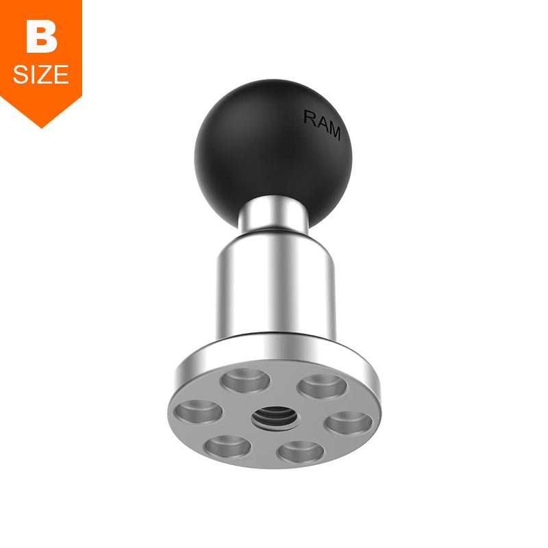 PROMOUNT-RAM 1/4"-20 Female Threaded Aluminium Pin-Lock Base 1" Ball-RAM-B-463U