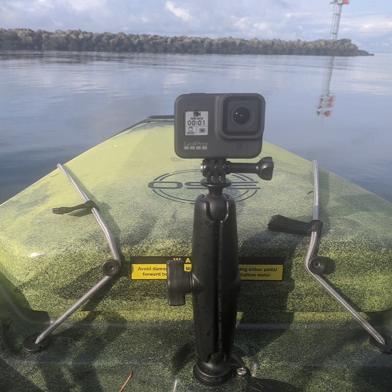 PROMOUNT - RAM 22–25mm Wedge Hobie Kayak Sail Port Base Adapter 1” Ball - RAP - B - 354U