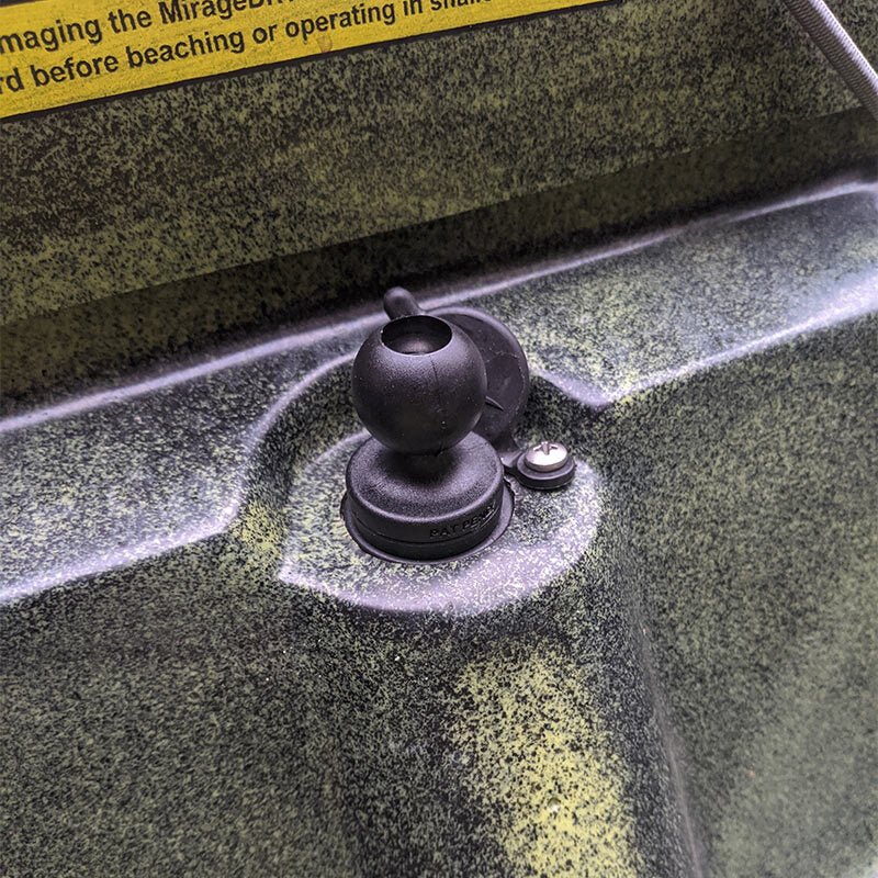 PROMOUNT - RAM 22–25mm Wedge Hobie Kayak Sail Port Base Adapter 1” Ball - RAP - B - 354U