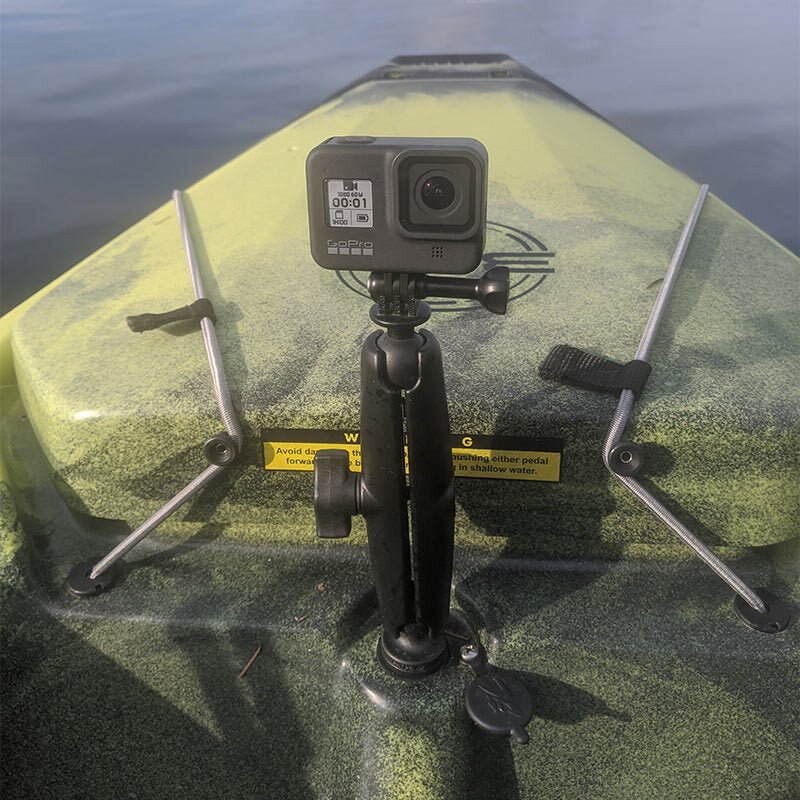 PROMOUNT - RAM 22–25mm Wedge Hobie Kayak Sail Port Base Adapter 1” Ball - RAP - B - 354U