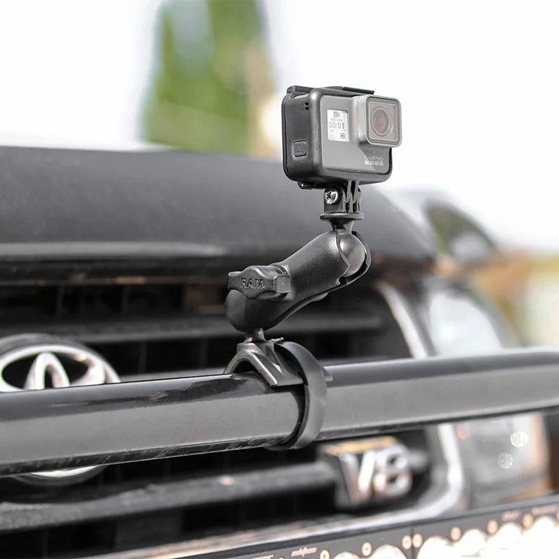 PROMOUNT-RAM 25mm - 53mm Strap Clamp GoPro Action Camera Medium Arm Mount Kit 1" Ball-RAM-B-108-GOP1U