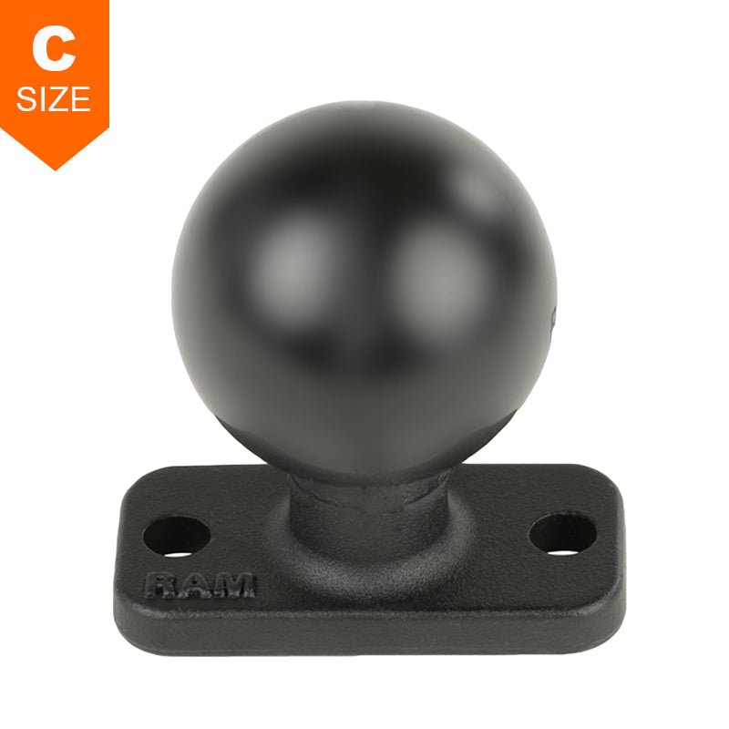 PROMOUNT - RAM 25mm x 50mm 2 - Hole Rectangular Base 1.5" Ball - RAM - 202U - 12