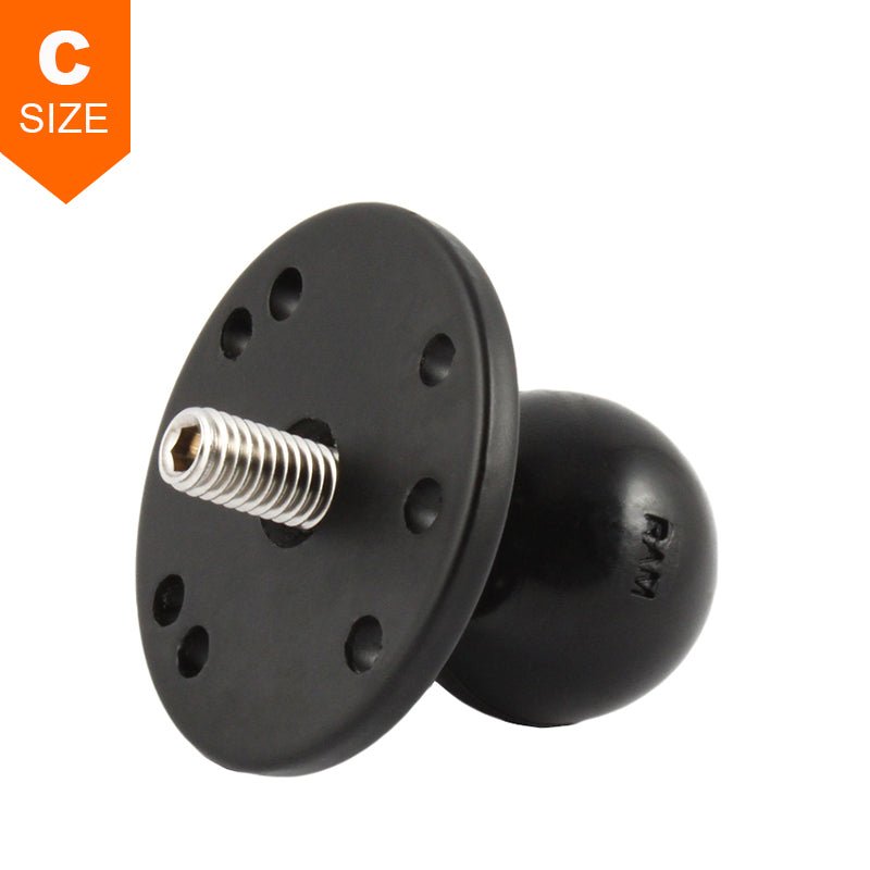 PROMOUNT - RAM 3/8" - 16 Male Threaded 63mm Round Base 1.5" Ball - RAM - 202CU