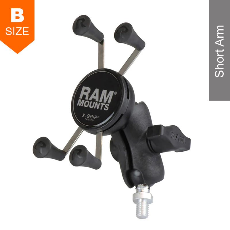PROMOUNT - RAM 3/8" - 16 Threaded Base X - Grip Phone Mount Kit 1" Ball - RAP - B - 236 - A - UN7U