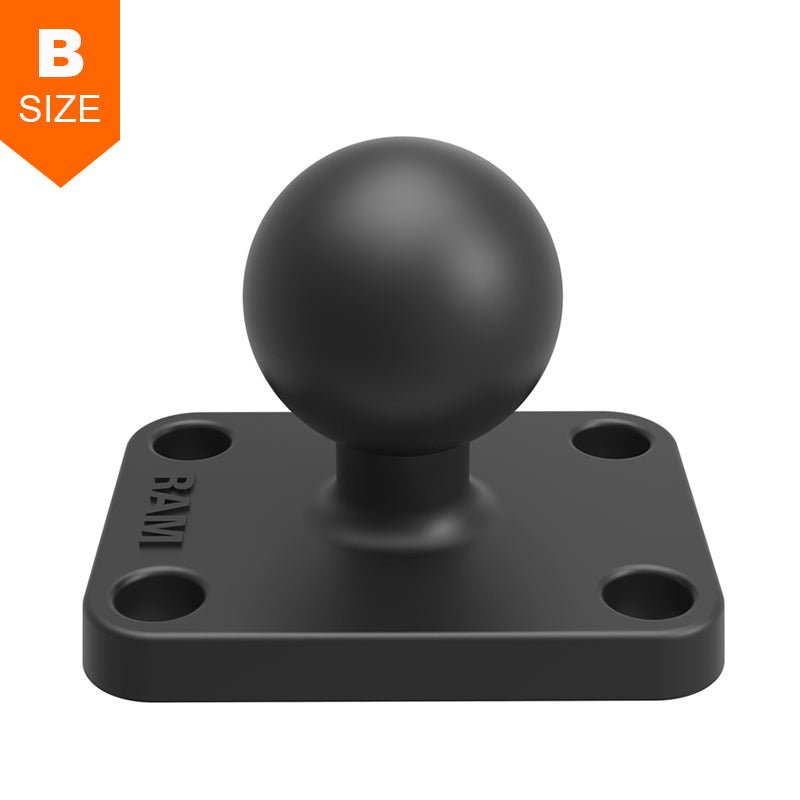 PROMOUNT - RAM 38mm x 50mm Base with 25mm x 38mm 4 - Hole Pattern 1" Ball - RAM - B - 202U - 152