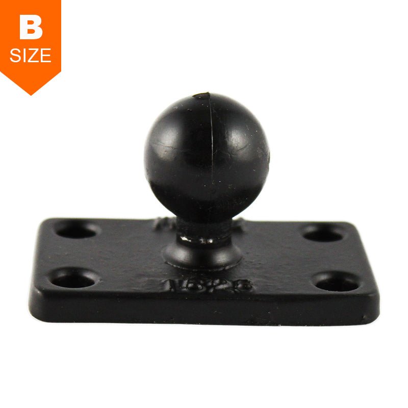 PROMOUNT - RAM 38mm x 63mm Base with 25mm x 50mm 4 - Hole Pattern 1" Ball - RAM - B - 202U - 1525