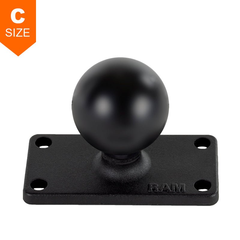 PROMOUNT - RAM 38mm x 76mm Base with 25mm x 63mm 4 - Hole Pattern 1.5" Ball - RAM - 202U - 153