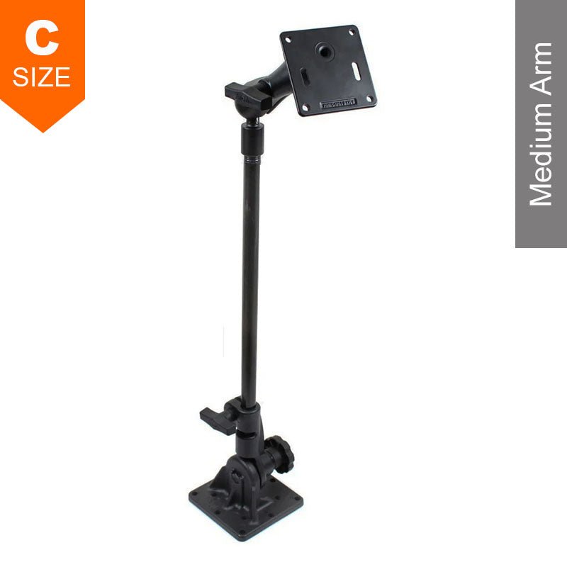 PROMOUNT - RAM 457mm Pedestal Mount 75mm x 75mm VESA Plate Offset Kit 1.5" Ball - RAM - 101U - UK3