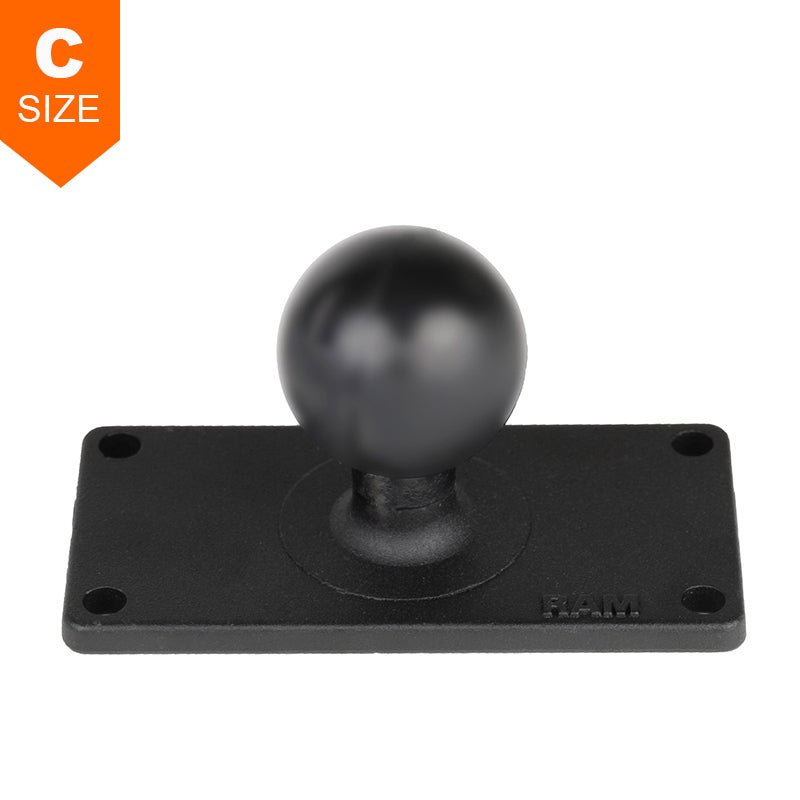 PROMOUNT - RAM 50mm x 101mm Base with 38mm x 89mm 4 - Hole Pattern 1.5" Ball - RAM - 202U - 24