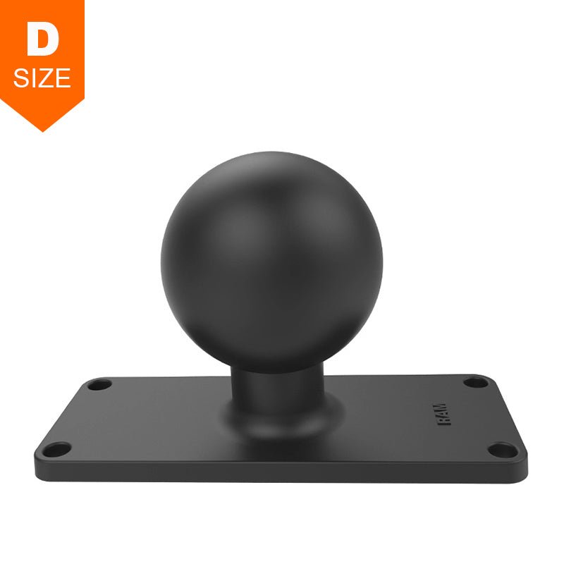 PROMOUNT - RAM 50mm x 127mm Rectangular Plate 2.25" Ball - RAM - D - 202U - 25
