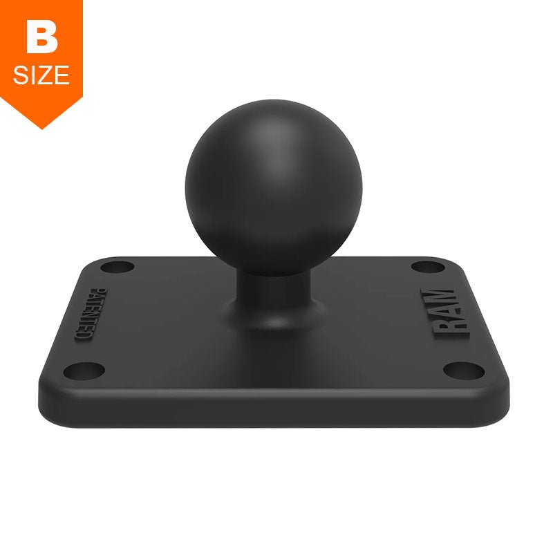 PROMOUNT - RAM 50mm x 63mm Base with 38mm x 50mm 4 - Hole Pattern 1" Ball - RAM - B - 202U - 225