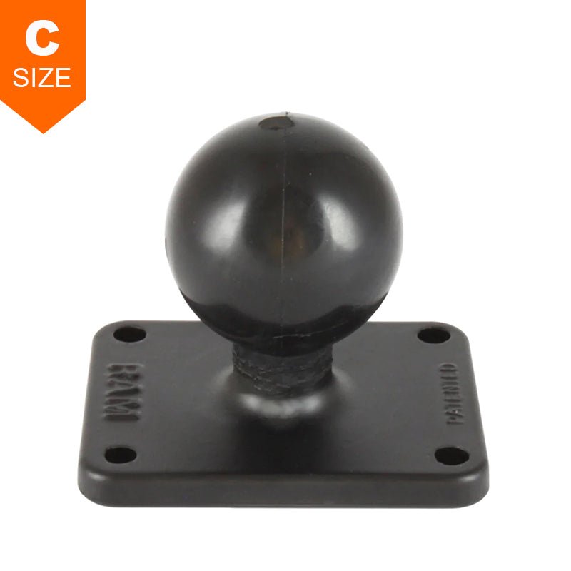 PROMOUNT - RAM 50mm x 63mm Base with 38mm x 50mm 4 - Hole Pattern 1.5" Ball - RAM - 202U - 225