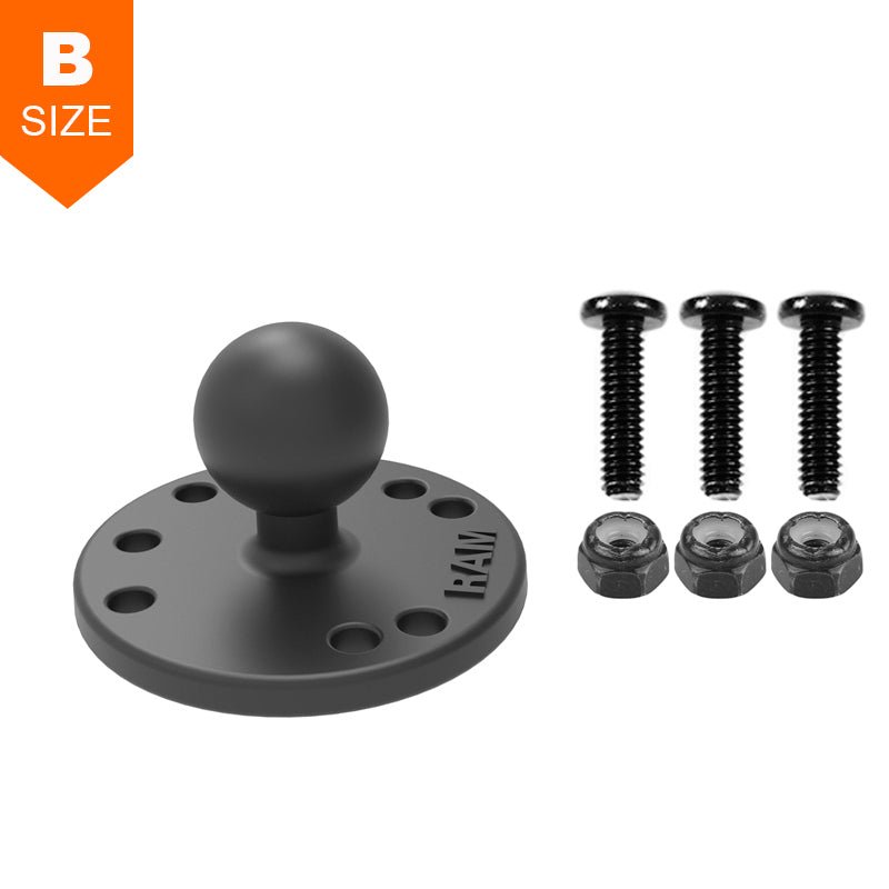 PROMOUNT - RAM 63mm Round Base with 1" Ball for Garmin Striker & Echo - RAM - B - 202 - G4U