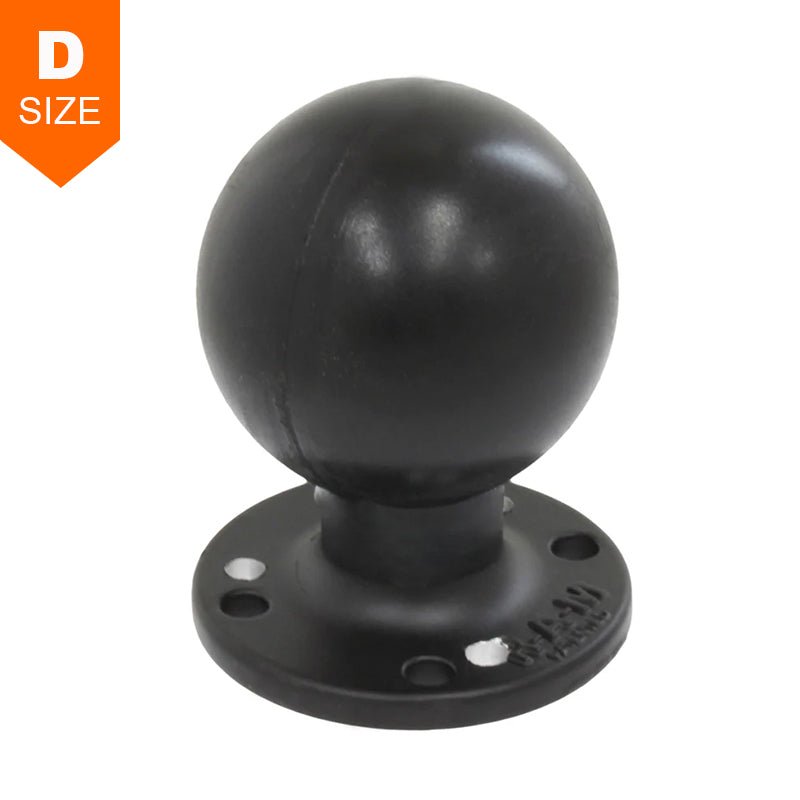PROMOUNT-RAM 63mm Round Base with AMPS & 120 Degree Hole Pattern 2.25" Ball-RAM-D-254-WD1U
