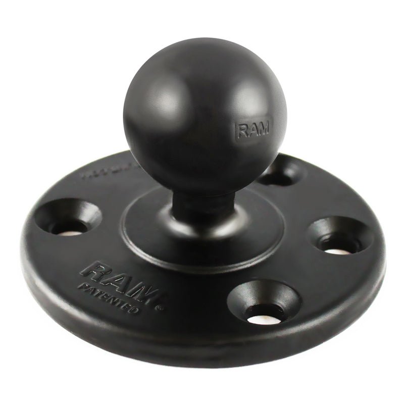 PROMOUNT - RAM 93mm Round Plate with Steel Reinforcing Bolt 1.5" Ball - RAM - 240U - IN1