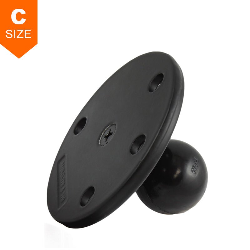 PROMOUNT - RAM 93mm Round Plate with Steel Reinforcing Bolt 1.5" Ball - RAM - 240U - IN1