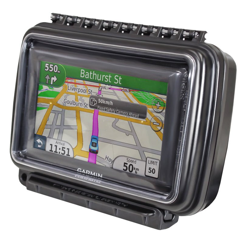 PROMOUNT - RAM Aqua Box Medium Wide Sealed Enclosure for Phones & GPS - RAM - HOL - AQ6U