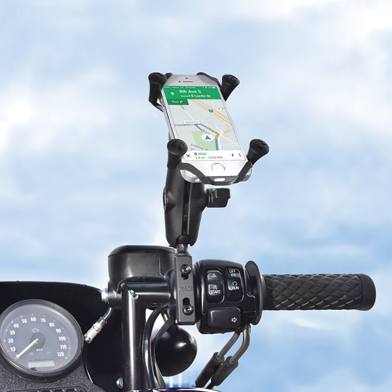 PROMOUNT - RAM Brake/Clutch X - Grip Phone Handlebar Rail Mount Kit 1” Ball - RAM - B - 174 - UN7U