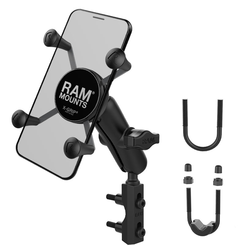 PROMOUNT - RAM Brake/Clutch X - Grip Phone Handlebar Rail Mount Kit 1” Ball - RAM - B - 174 - UN7U