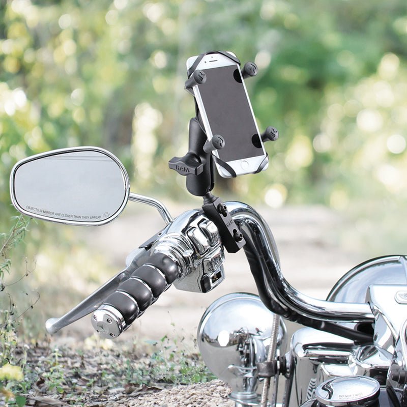 PROMOUNT - RAM Brake/Clutch X - Grip Phone Handlebar Rail Mount Kit 1” Ball - RAM - B - 174 - UN7U