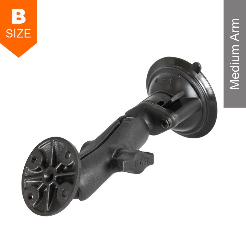 PROMOUNT - RAM Composite Twist - Lock Suction Cup Medium Arm Kit 1" Ball - RAP - B - 166 - 202U