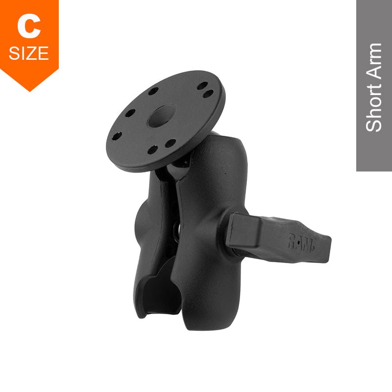PROMOUNT - RAM Double Socket Arm & Round Base 1.5" Ball - RAM - 103U - B