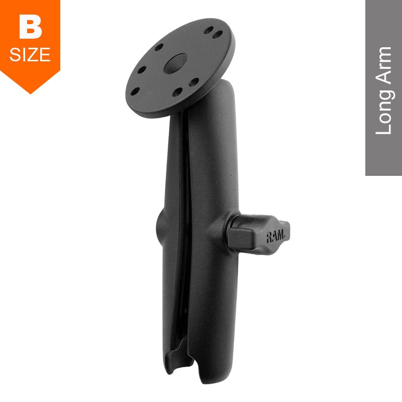 PROMOUNT - RAM Double Socket Arm with Round Base 1" Ball - RAM - B - 103U - C