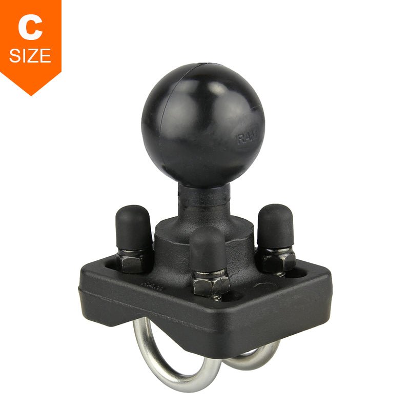 PROMOUNT - RAM Double U - Bolt Base for 19mm - 25mm Rails 1.5" Ball - RAM - 235 - 2U