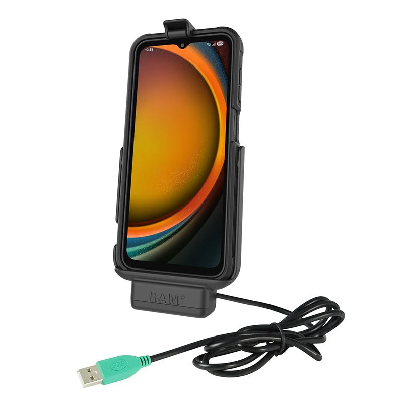 PROMOUNT-RAM EZ-Roll'r Dock Samsung Galaxy XCover7 Pro & 6 Pro With OEM or RAM Skin-RAM-HOL-SAM84CP-1U