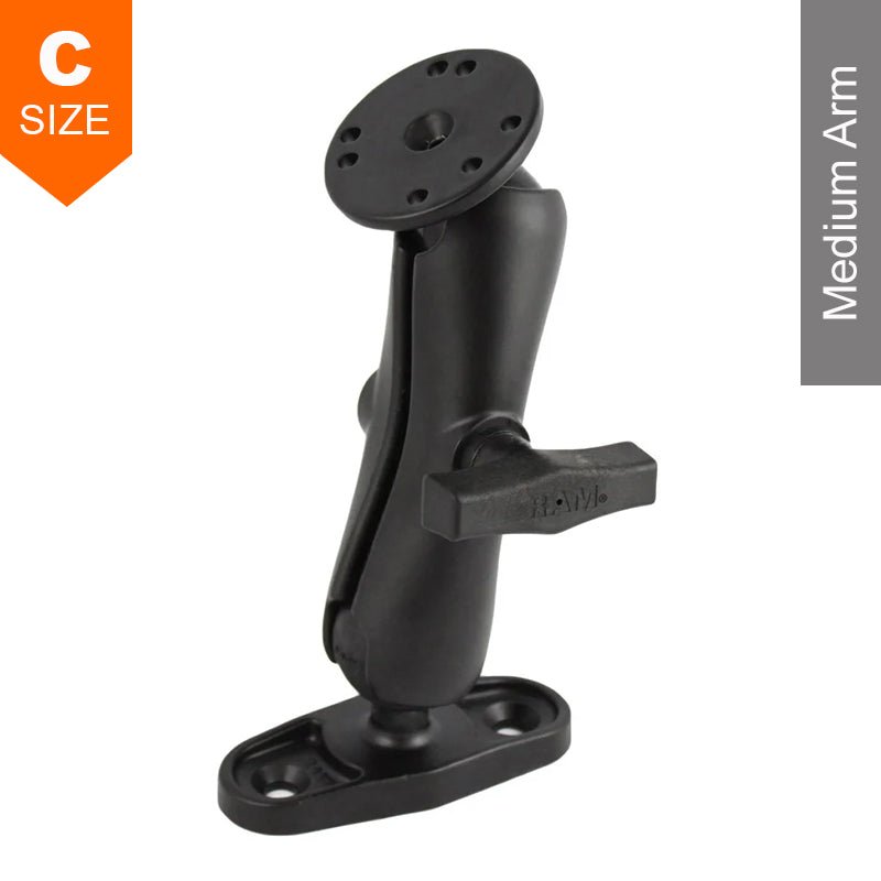 PROMOUNT-RAM Flat Surface Mount & Round Base Kit 1.5" Ball-RAM-101U-DI2