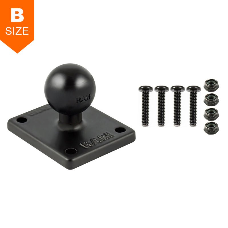 PROMOUNT - RAM Garmin 4 Hole AMPS Adapter Plate & Hardware 1" Ball - RAM - B - 347 - G4U