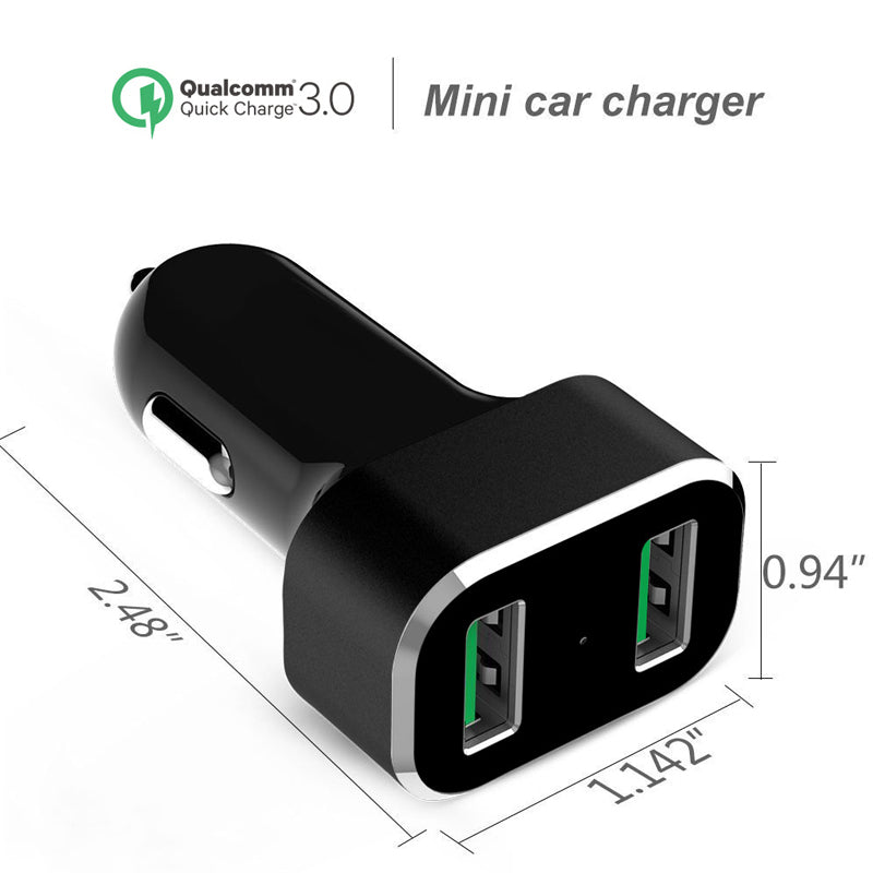 PROMOUNT - RAM GDS 2 - Port Car Charger with Qualcomm Quick Charge - RAM - GDS - CHARGE - USB2QCCIG