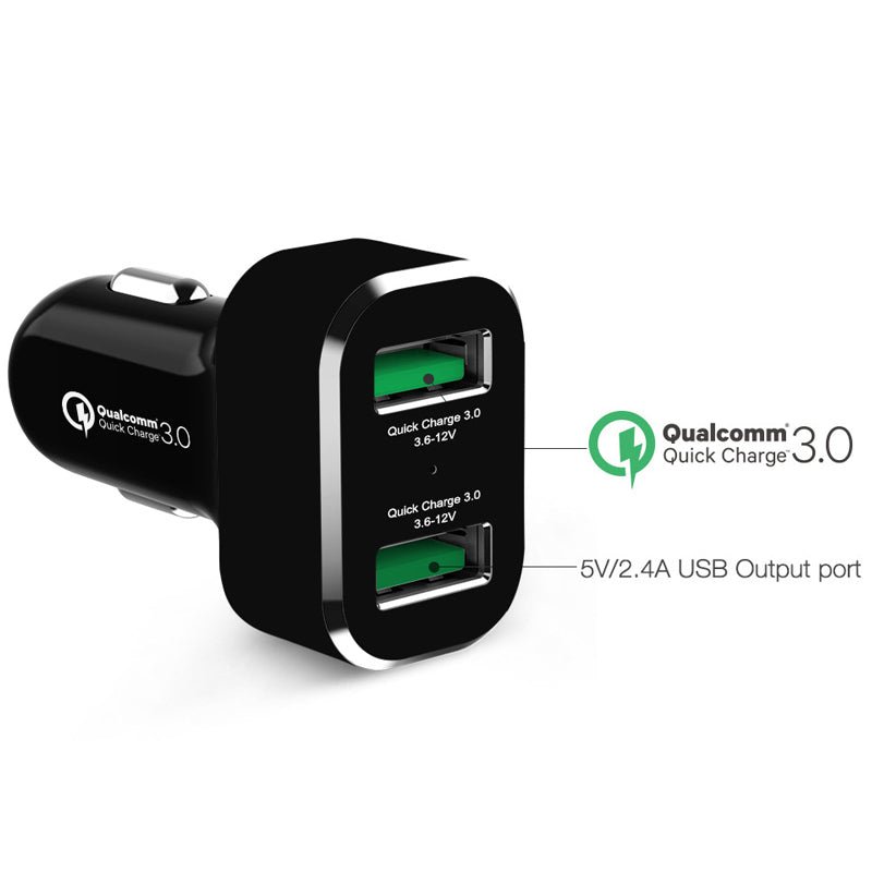 PROMOUNT - RAM GDS 2 - Port Car Charger with Qualcomm Quick Charge - RAM - GDS - CHARGE - USB2QCCIG
