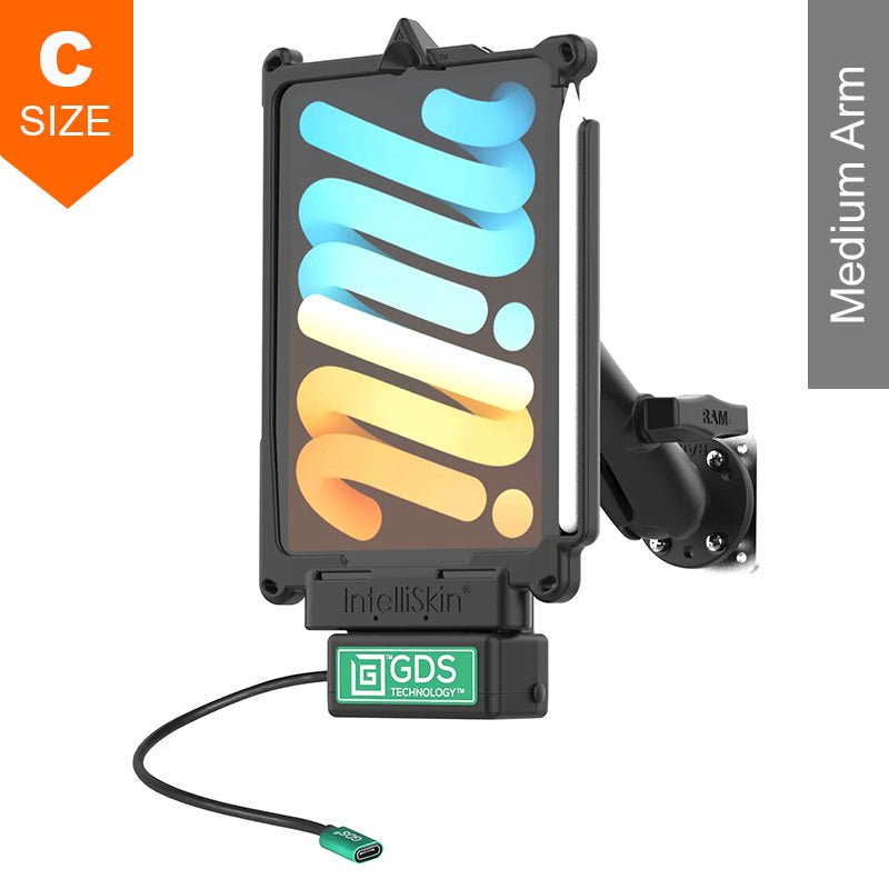 PROMOUNT - RAM GDS Uni - Conn Vehicle Bundle Mount Kit for Apple iPad mini 6 & 7 (A17 Pro) 1.5" Ball - RAM - GDS - U1 - AP36 - KIT1