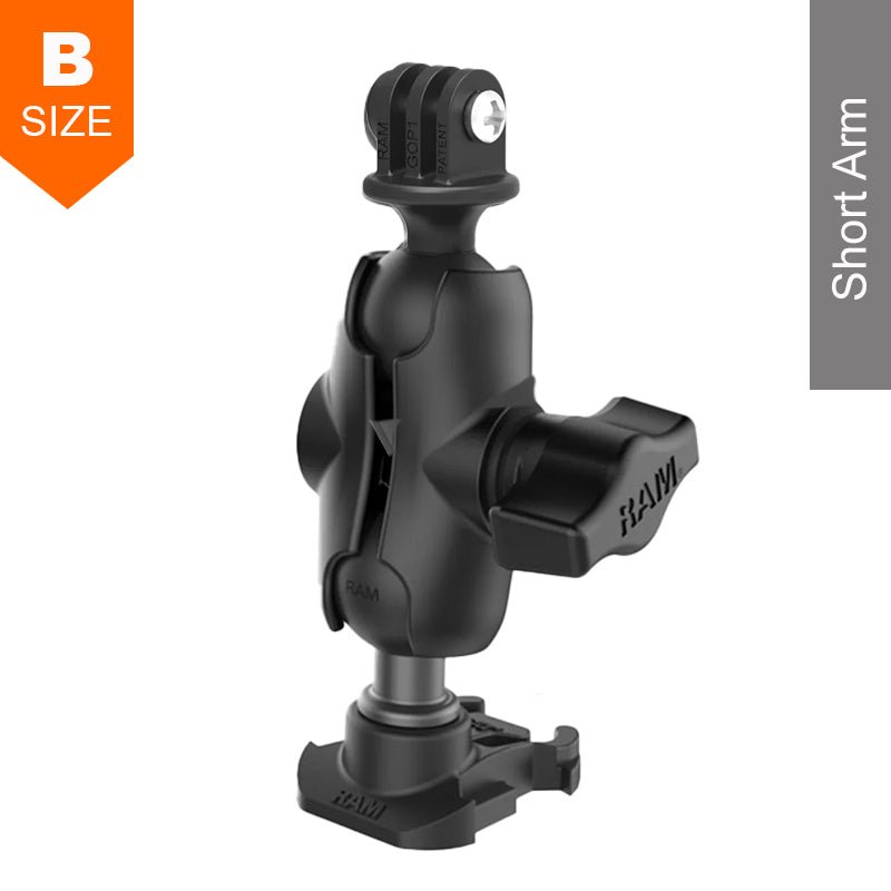 PROMOUNT - RAM GoPro Base and Adapter Action Camera Mount Kit 1" Ball - RAP - B - GOP2 - A - GOP1U