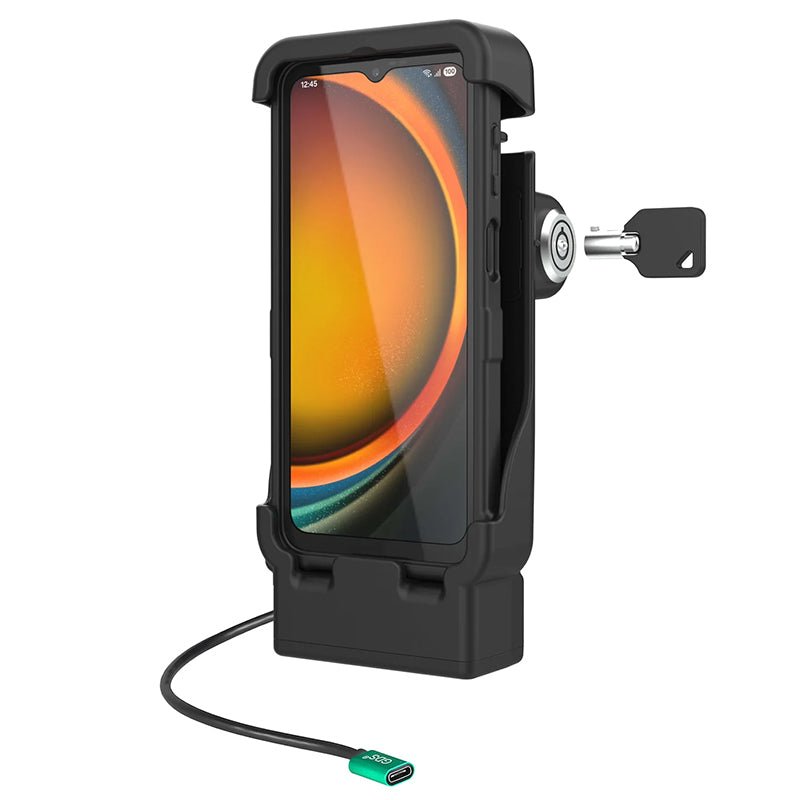 PROMOUNT-RAM Key Lock USB-C Power Dock Samsung Galaxy XCover7 Pro & 6 Pro With OEM or RAM Skin (Copy)-RAM-HOL-V15-SAM84CPLU