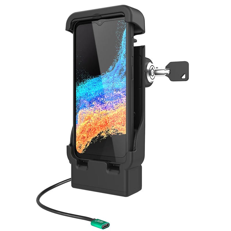 PROMOUNT-RAM Key Lock USB-C Power Dock Samsung Galaxy XCover7 Pro & 6 Pro Without Case-RAM-HOL-V15-SAM84PLU