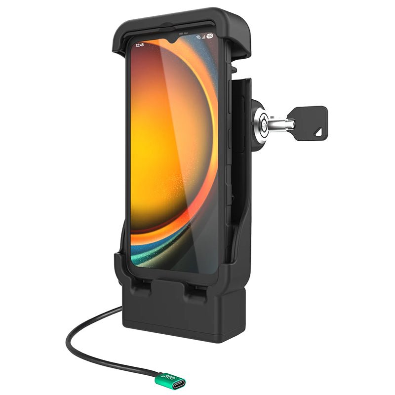 PROMOUNT-RAM Key Lock USB-C Powered Dock for Samsung Galaxy XCover7-RAM-HOL-V15-SAM94PLU