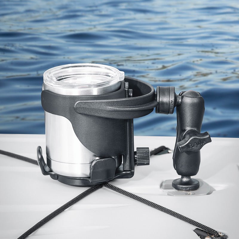 PROMOUNT - RAM Level Cup XL Drink Holder with Koozie 1" Ball - RAP - B - 417BU